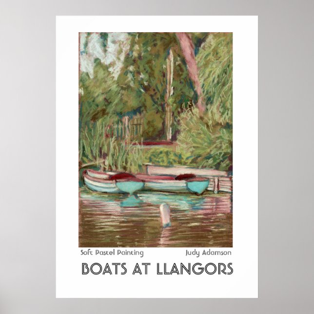Llangors Boats Print or Poster (Front)