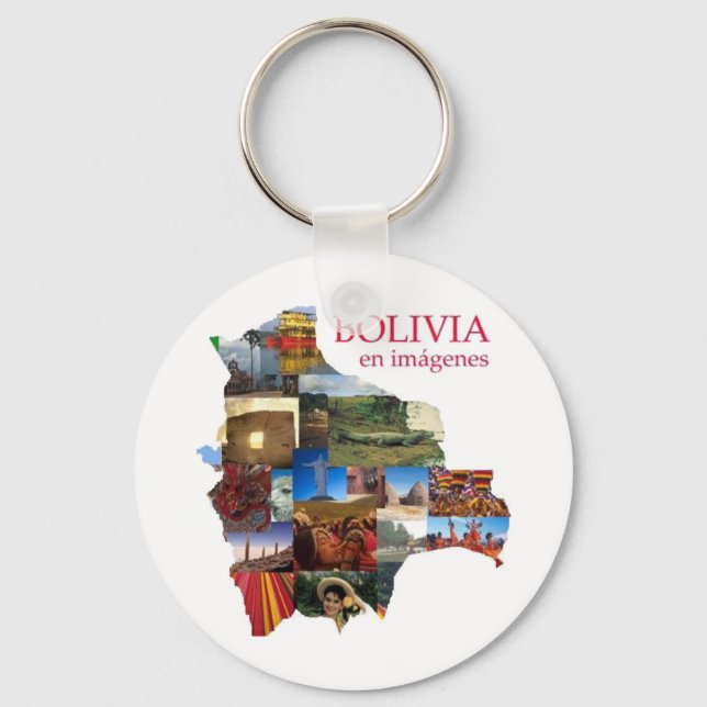 Llavero Bolivia en imagenes Key Ring (Front)