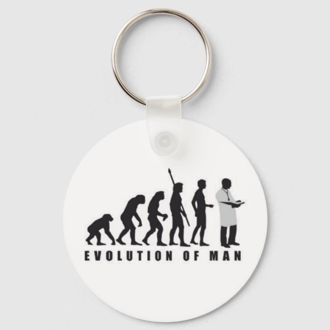 Llavero de evolucion del hombre a doctor key ring (Front)