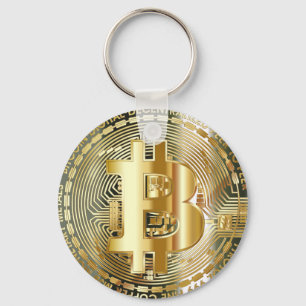 llavero elegante bitcoin key ring