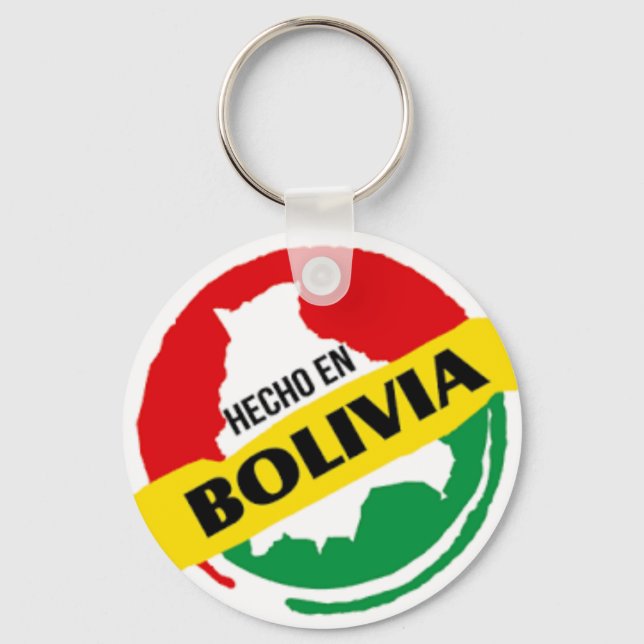 Llavero Hecho en Bolivia Key Ring (Front)