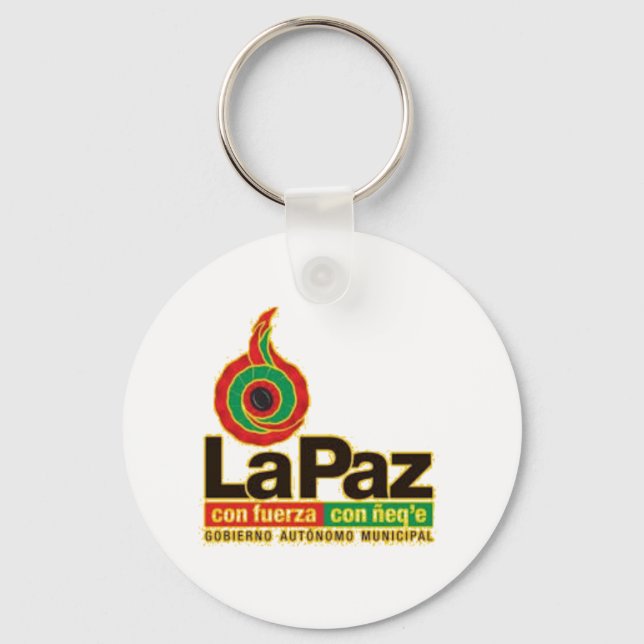 Llavero La Paz con fuerza con ñeqe Key Ring (Front)