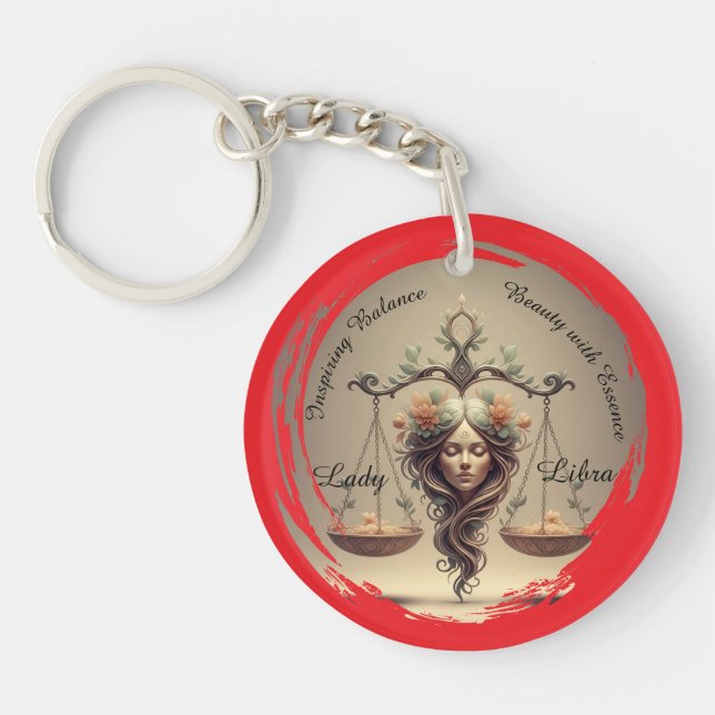 Llavero Lady Libra Key Ring (Front)