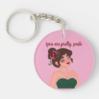 llavero tu eres linda para dama key ring