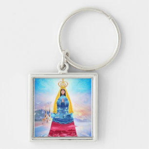 LLAVERO ,VIRGEN DEL VALLE Y BANDERA VENEZOLANA KEY RING
