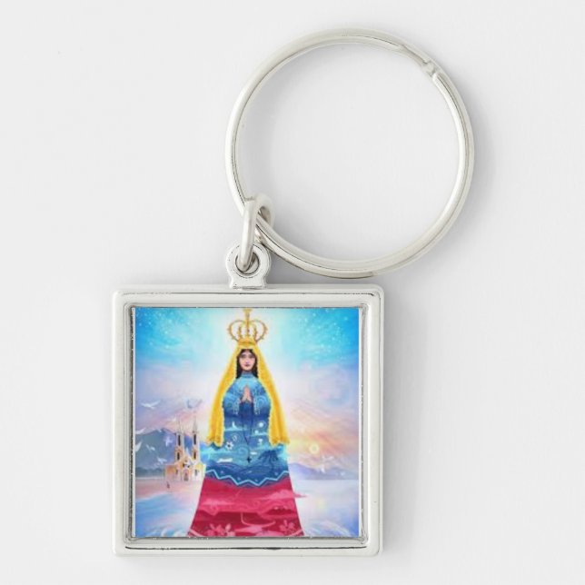 LLAVERO ,VIRGEN DEL VALLE Y BANDERA VENEZOLANA KEY RING (Front)