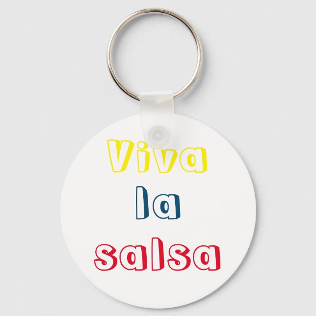 Llavero viva la salsa key ring (Front)