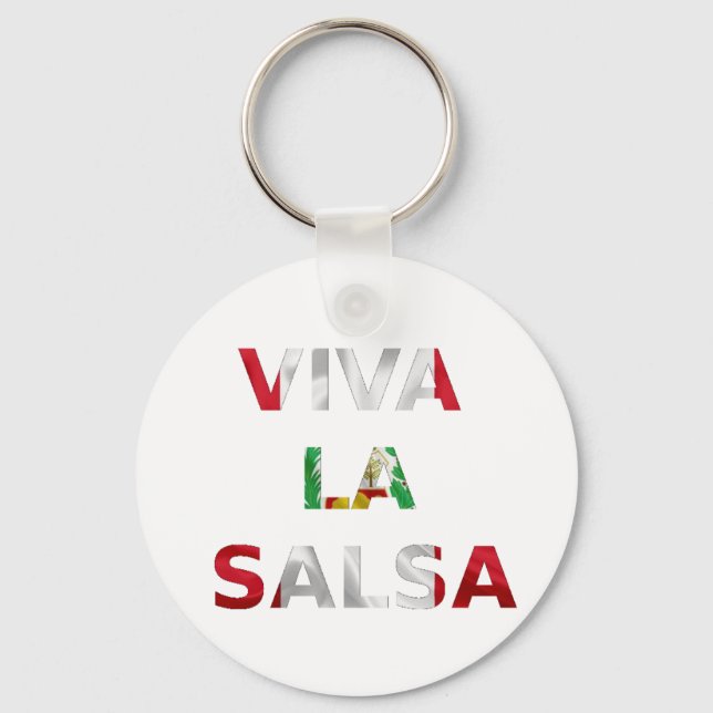 Llavero Viva la salsa Perú Key Ring (Front)