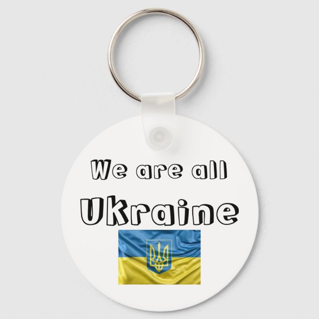 Llavero We are all Ukraine Key Ring (Front)