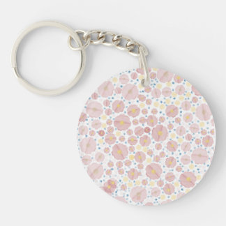 Llavero with fun floral pattern key ring