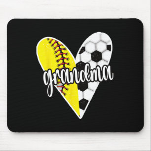 Ller Grandma Proud Softll Soccer Player Grandma Mouse Pad