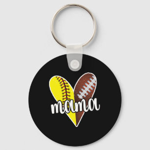 Ller Mama Proud Softll Footll Player Ll Mom Key Ring