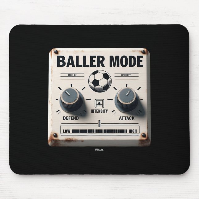 Ller Mode - White Eroded Sign Attack And Defend Th Mouse Pad (Front)