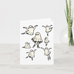 Llet Ghost Llet Dancer Spooky Dance Teacher Hallow Card