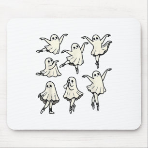 Llet Ghost Llet Dancer Spooky Dance Teacher Hallow Mouse Pad