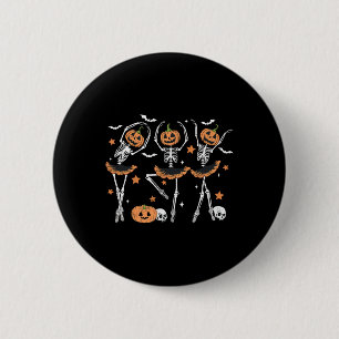 Llet Pumpkin Skeleton Scary Halloween Men Women Bo 6 Cm Round Badge