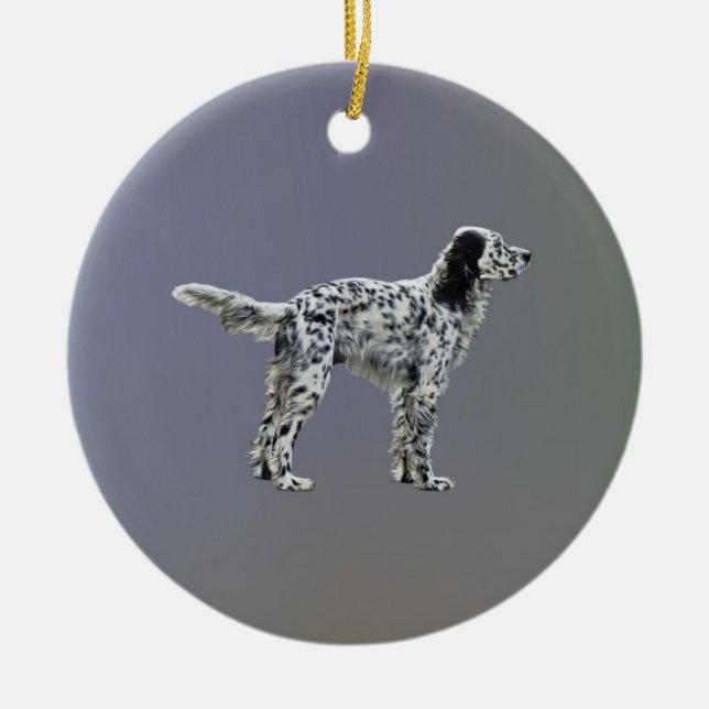 LLewellin Setter Ceramic Ornament (Front)