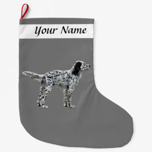 LLewellin Setter Large Christmas Stocking