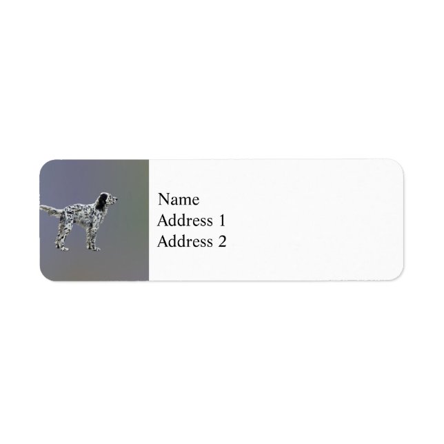 LLewellin Setter Return Address Label (Front)