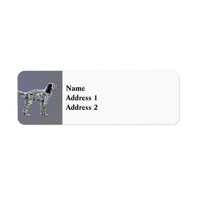 LLewellin Setter Return Address Label (Front)
