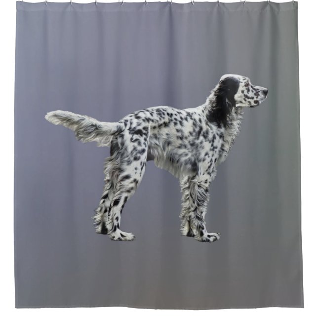 LLewellin Setter Shower Curtain (Front)