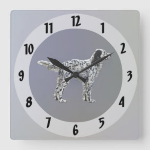 LLewellin Setter Square Wall Clock