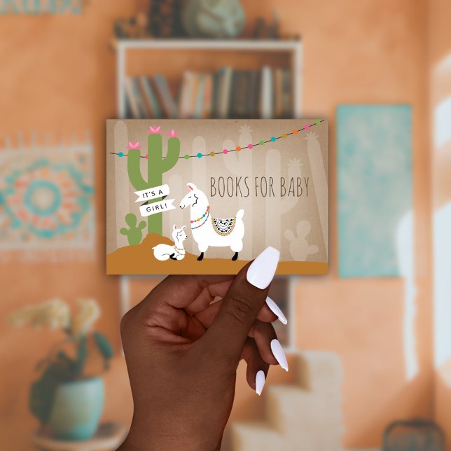 Lllama Mama + Baby Girl Book Request Enclosure Card (Creator Uploaded)