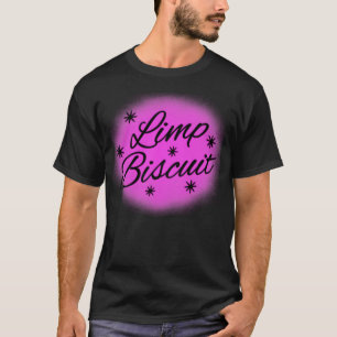 LlMP BISCUIT Airbrush nival y2k 2000s Parody Joke T-Shirt