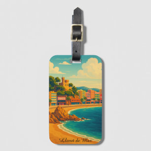 Lloret de Mar Spain Vintage Travel Art Luggage Tag