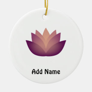 lLovely Lotus Flower Ceramic Ornament