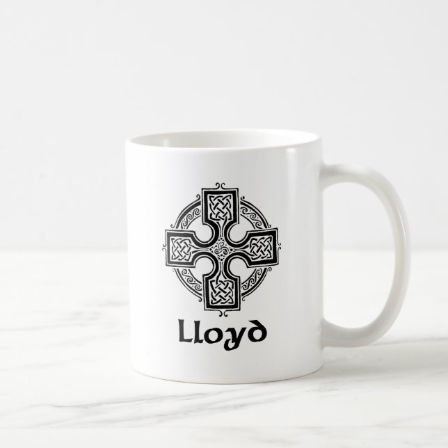 Lloyd Celtic Cross Coffee Mug (Right)