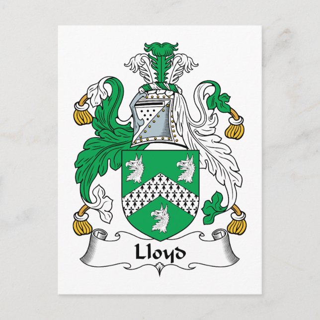 Lloyd Family Crest Postcard (Front)