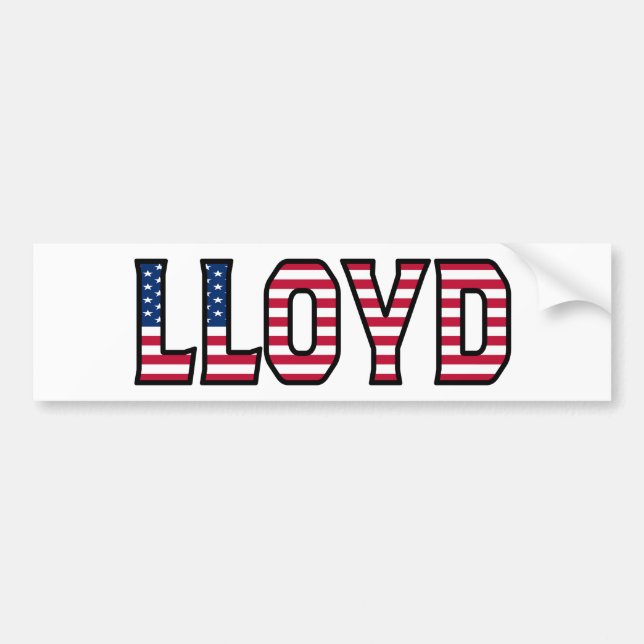 Lloyd Name Vorname USA Aufkleber Sticker Auto (Front)