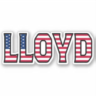 Lloyd Name Vorname USA Sticker Stickerset
