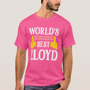 Lloyd Surname Funny Team Family Last Name World's  T-Shirt