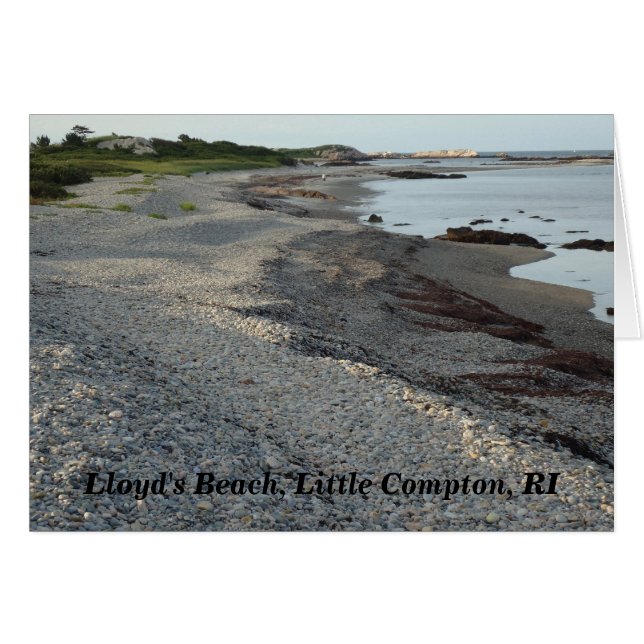 Lloyd's Beach, Little Compton, Rhode Island Card (Front Horizontal)