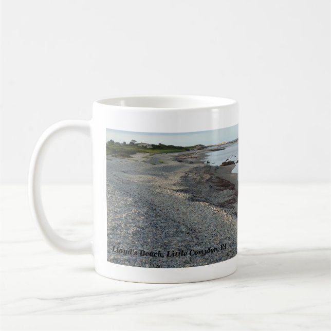 Lloyd's Beach, Little Compton, RI Coffee Mug (Left)