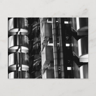 Lloyd's Building London Abstract Postcard