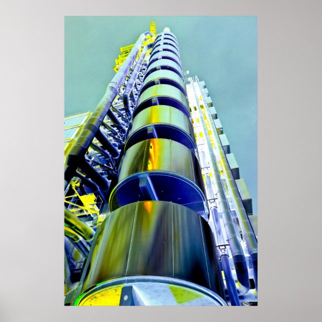 Lloyd's Building London Art Poster (Front)