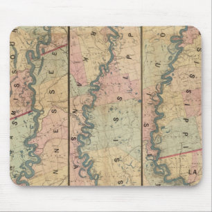 Lloyd's map of the Lower Mississippi River Mouse Pad