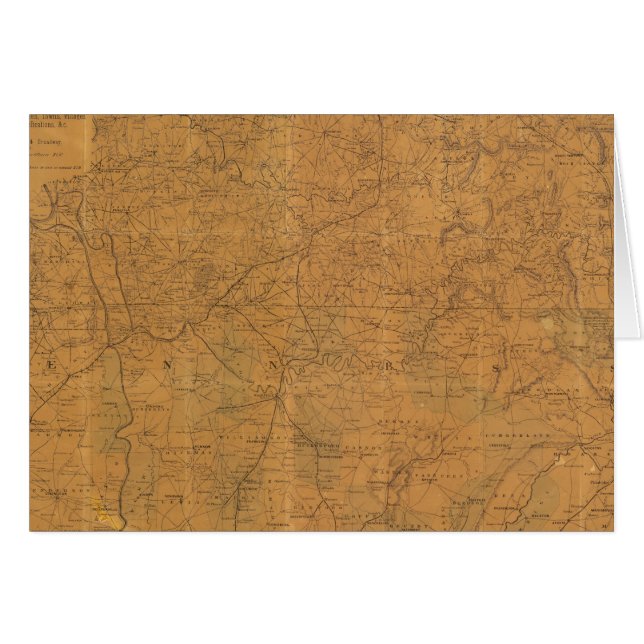 Lloyd's official map of the state of Tennessee (Front Horizontal)