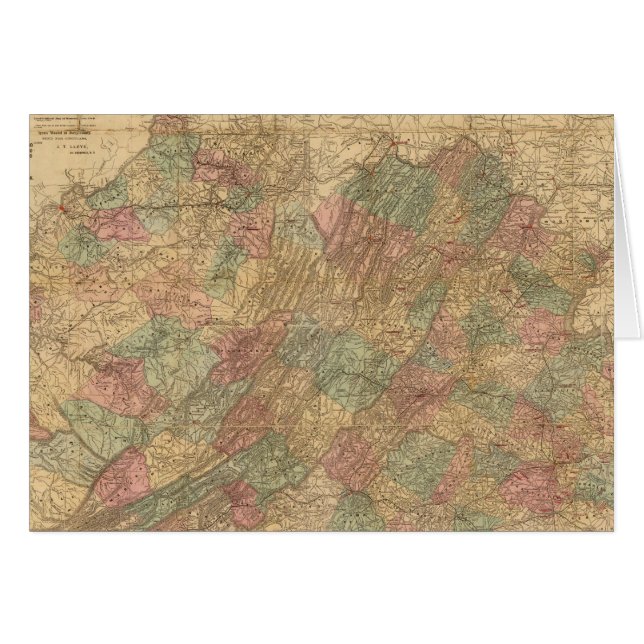 Lloyd's official map of the State of Virginia (Front Horizontal)