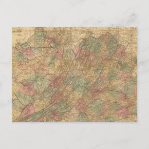 Lloyd's official map of the State of Virginia Postcard