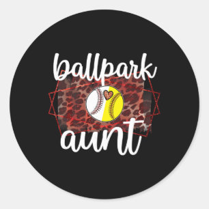 Llpark Aunt Proud Sell Softll Player Auntie Classic Round Sticker