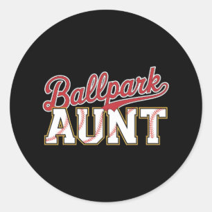 Llpark Aunt Softll Sell Auntie Ller Mother's Day Classic Round Sticker
