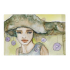 llustration of a beautiful, delicate girl