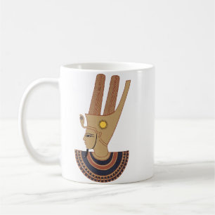 llustration of Antique Hathor Egyptian goddess Coffee Mug