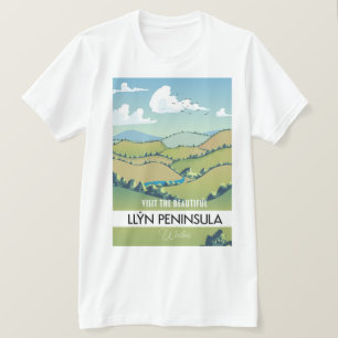 Llŷn Peninsula Wales vacation poster. T-Shirt