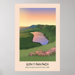 Llyn y Fan Fach Brecon Beacons National Park Wales Poster
