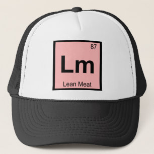 Lm - Lean Meat Chemistry Periodic Table Symbol Trucker Hat